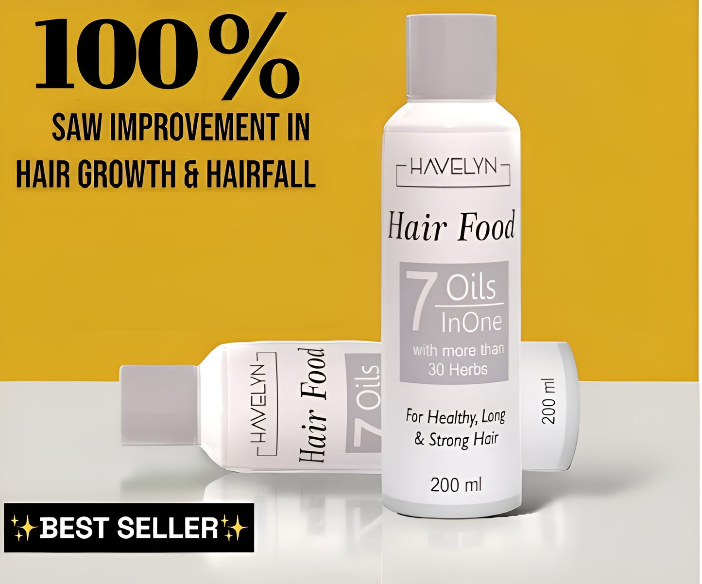 (BUY 1 GET 1 FREE) Havelyn Hair Food Oil For Healthy Long & Strong Hair | Hair fall